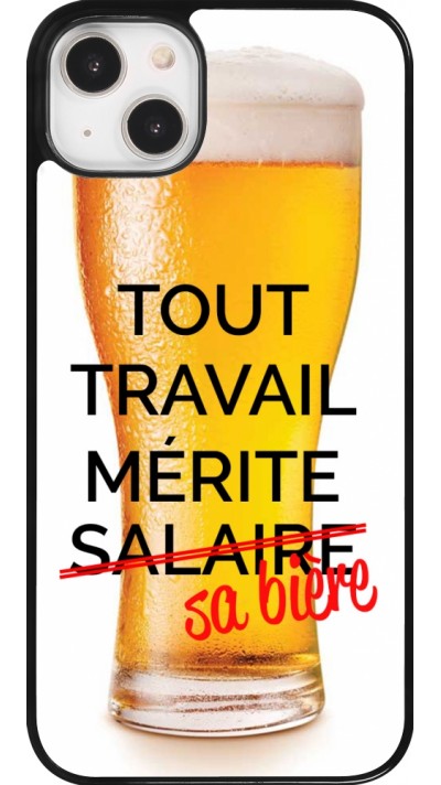 iPhone 14 Plus Case Hülle - Tout travail mérite sa bière