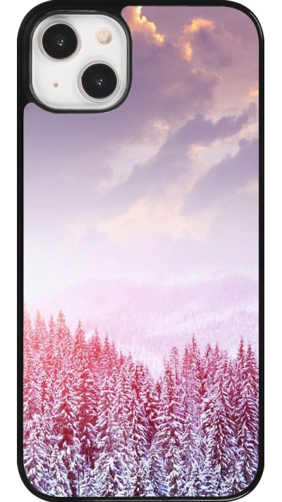 iPhone 14 Plus Case Hülle - Winter 22 Pink Forest