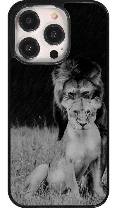 iPhone 14 Pro Case Hülle - Angry lions