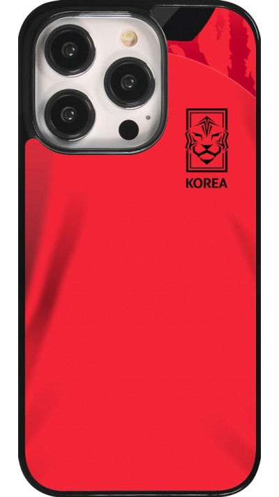 iPhone 14 Pro Case Hülle - Südkorea 2022 personalisierbares Fussballtrikot