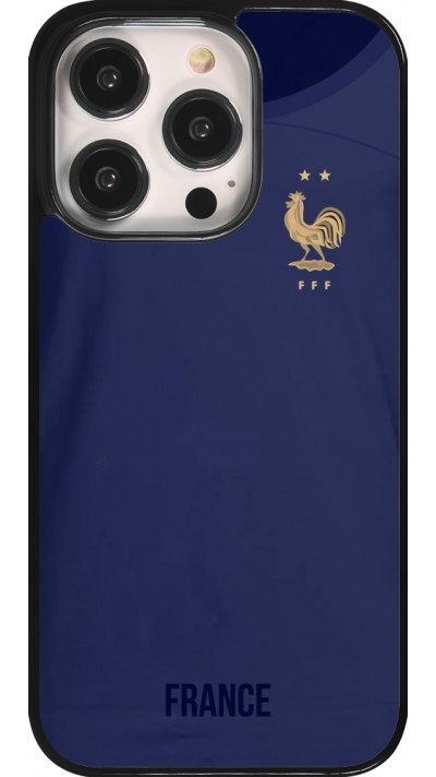 iPhone 14 Pro Case Hülle - Frankreich 2022 personalisierbares Fussballtrikot