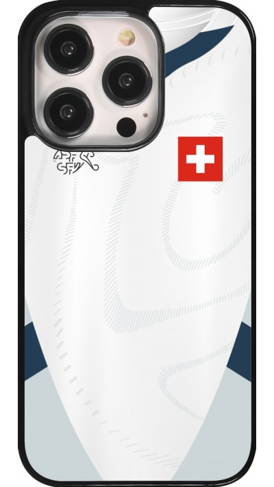 iPhone 14 Pro Case Hülle - Schweiz Away personalisierbares Fussballtrikot