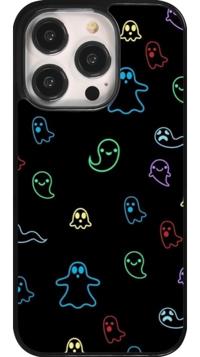 iPhone 14 Pro Case Hülle - Halloween 2024 colorful ghosts