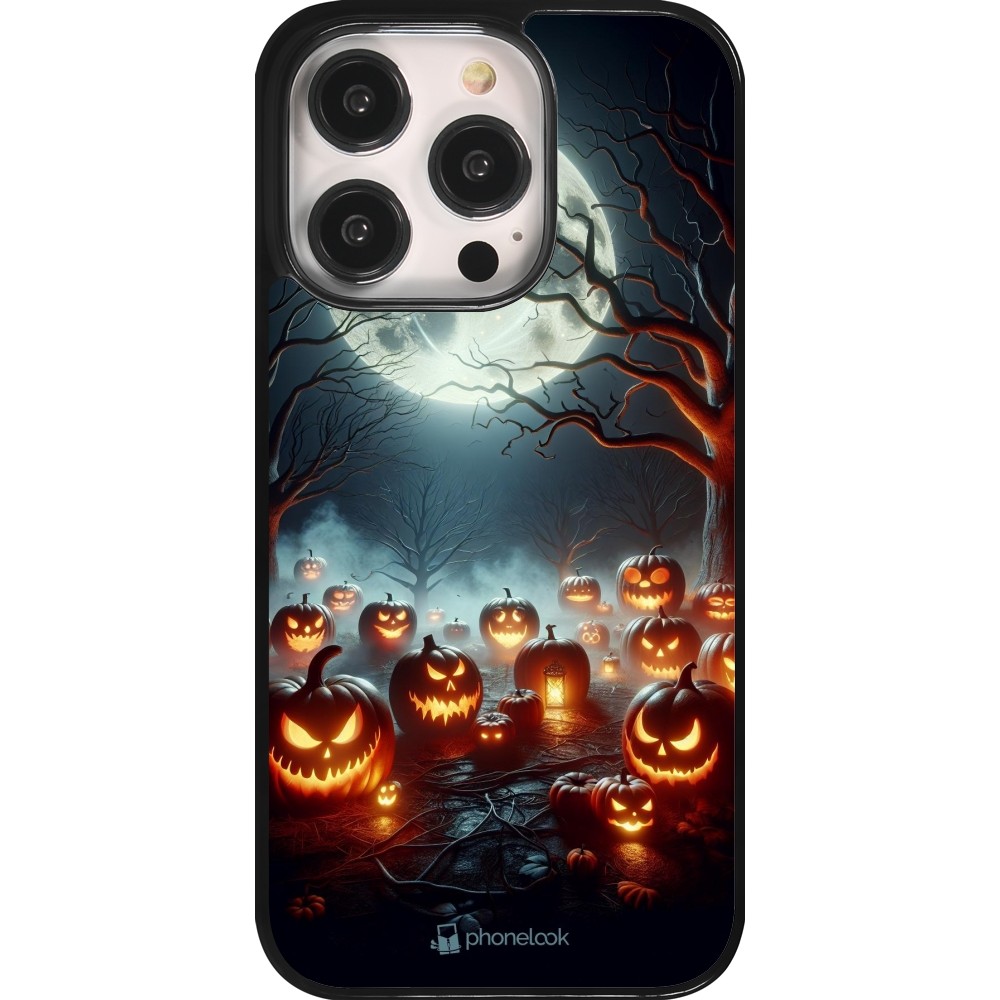 iPhone 14 Pro Case Hülle - Halloween 2024 Viele Kuerbisse