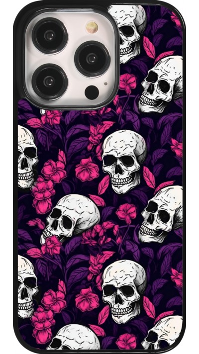 iPhone 14 Pro Case Hülle - Halloween 2024 romantic skulls