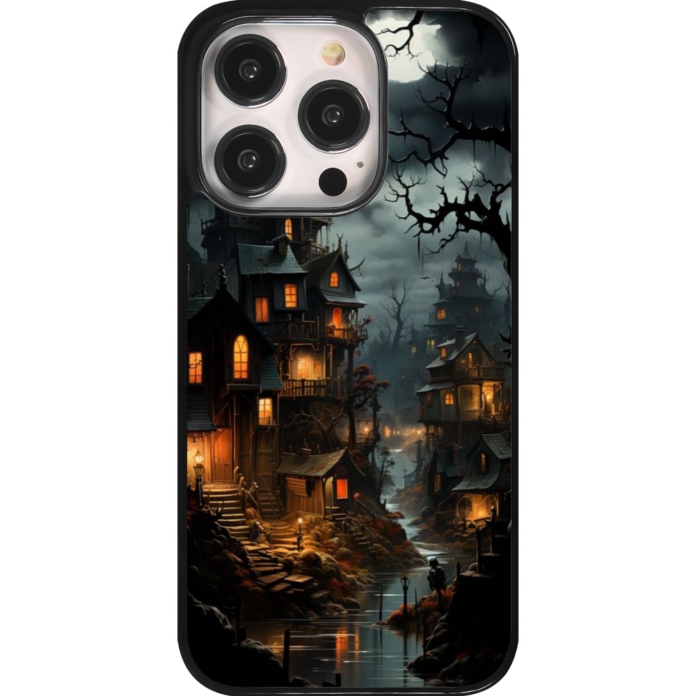 iPhone 14 Pro Case Hülle - Halloween 2024 scary town