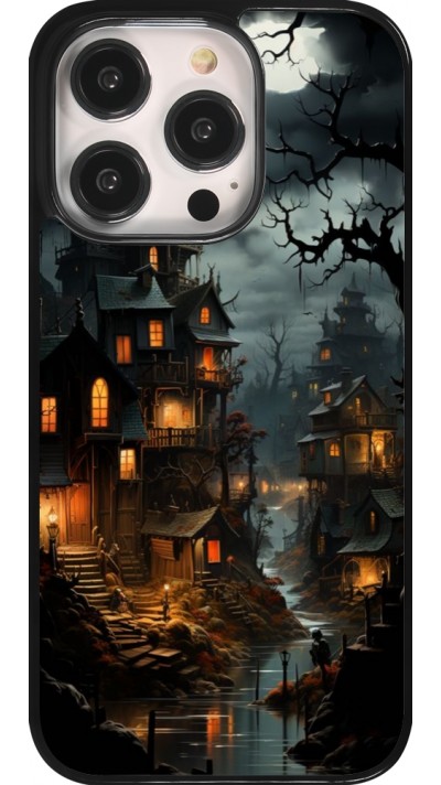 iPhone 14 Pro Case Hülle - Halloween 2024 scary town