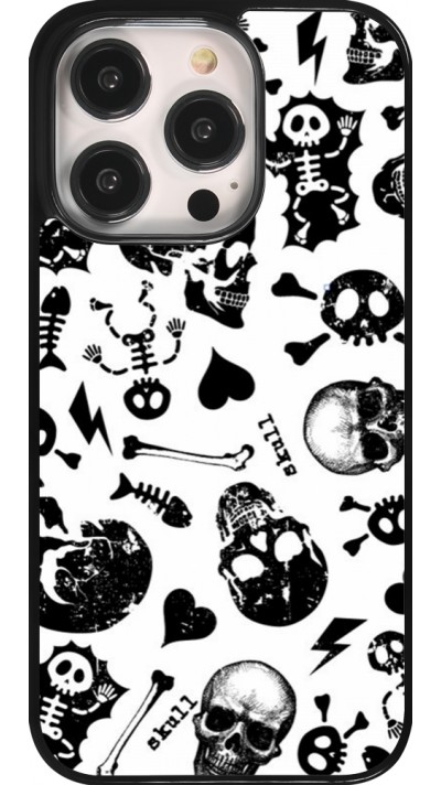 iPhone 14 Pro Case Hülle - Halloween 2024 skeleton mix