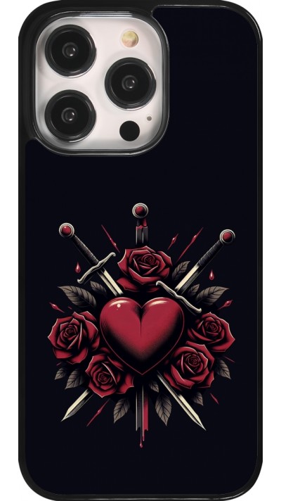 iPhone 14 Pro Case Hülle - Valentine 2024 gothic love