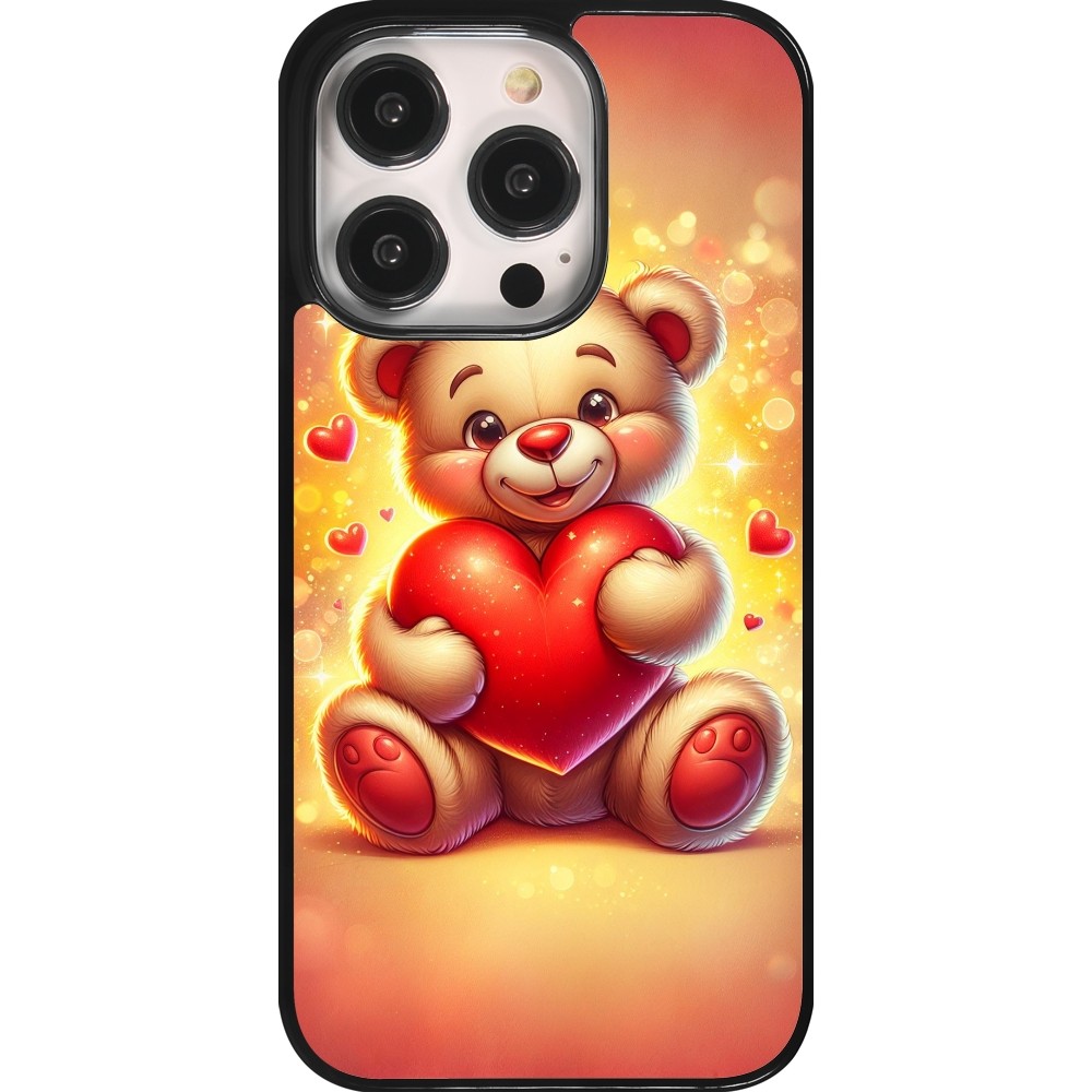 iPhone 14 Pro Case Hülle - Valentin 2024 Teddy Liebe