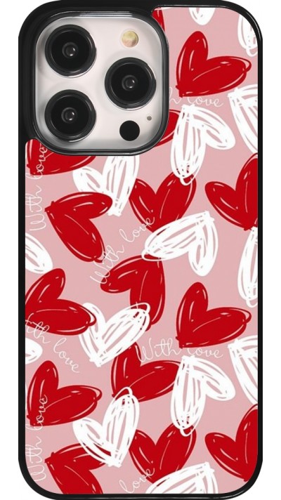 iPhone 14 Pro Case Hülle - Valentine 2024 with love heart