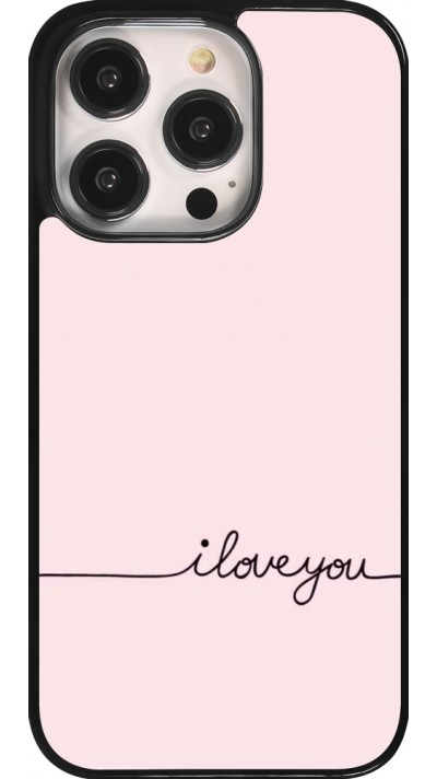 iPhone 14 Pro Case Hülle - Valentine 2023 i love you writing