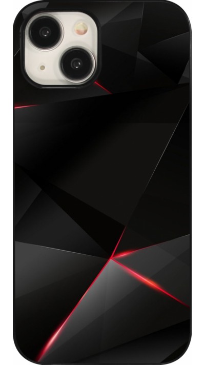 iPhone 15 Case Hülle - Black Red Lines