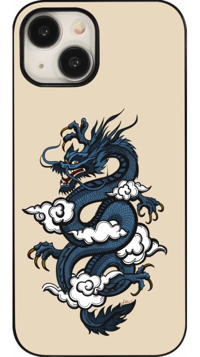 iPhone 15 Case Hülle - Blue Dragon Tattoo