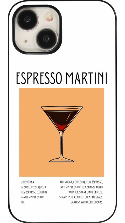 iPhone 15 Case Hülle - Cocktail Rezept Espresso Martini