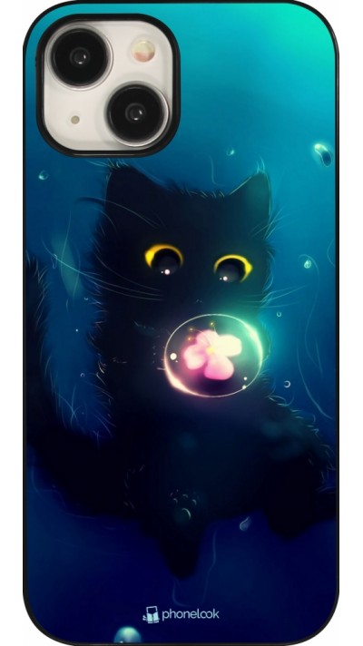 iPhone 15 Case Hülle - Cute Cat Bubble