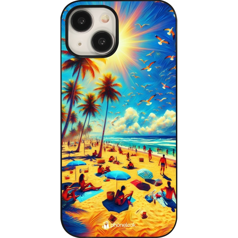 iPhone 15 Case Hülle - Sommer Paradies Farbe