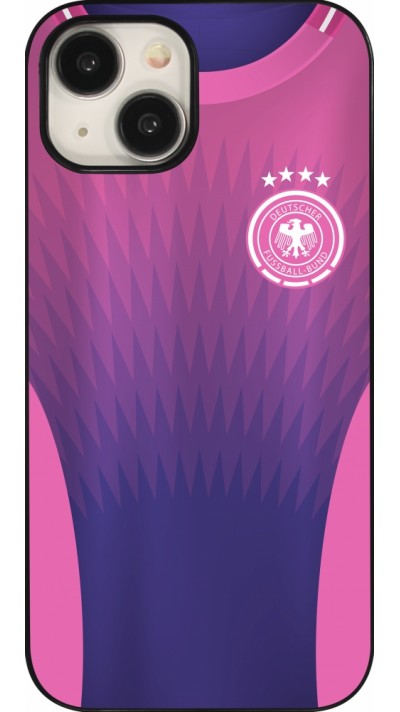 Coque iPhone 15 - Maillot de football Allemagne Extérieur personnalisable