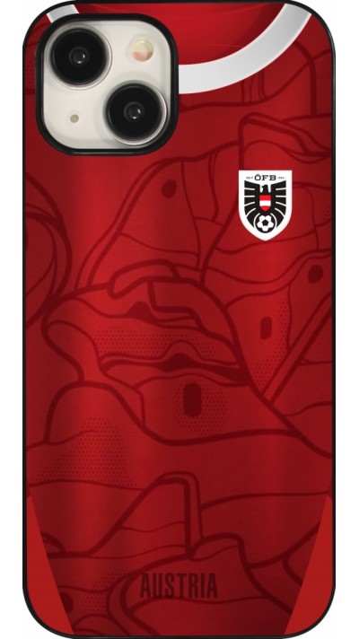 Coque iPhone 15 - Maillot de football Autriche personnalisable