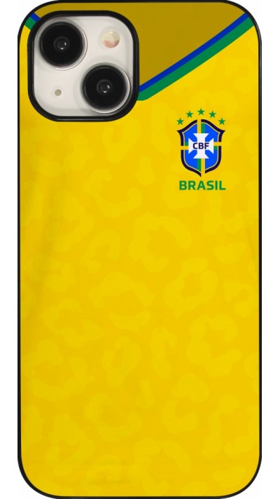 iPhone 15 Case Hülle - Brasilien 2022 personalisierbares Fußballtrikot