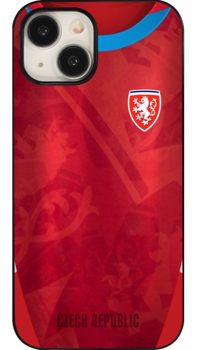 Coque iPhone 15 - Maillot de football République Tchèque personnalisable