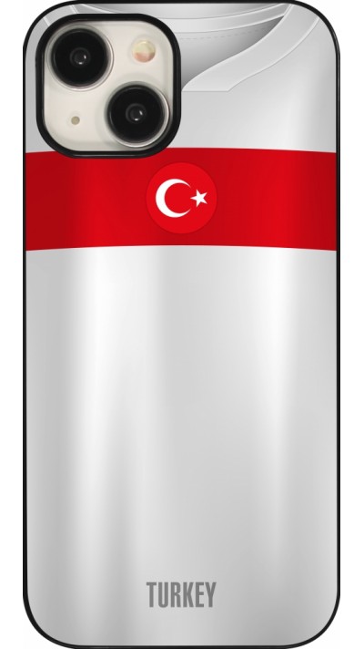 Coque iPhone 15 - Maillot de football Turquie personnalisable