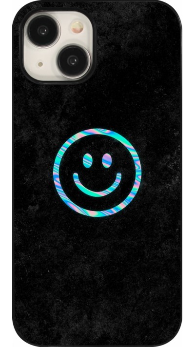 iPhone 15 Case Hülle - Happy smiley irisirt