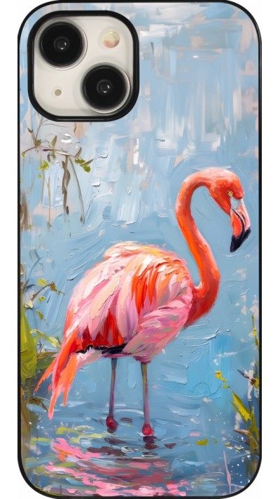 iPhone 15 Case Hülle - Paint Flamingo