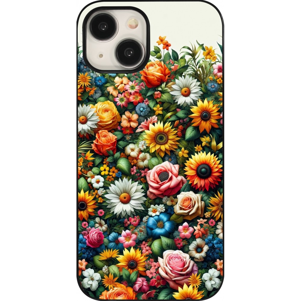 iPhone 15 Case Hülle - Sommer Blumenmuster