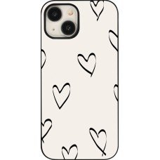 iPhone 15 Case Hülle - Valentine 2023 minimalist hearts