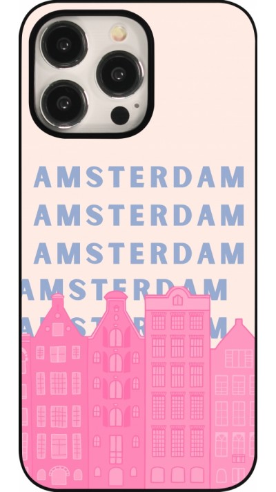 iPhone 15 Pro Max Case Hülle - Amsterdam Pink Print