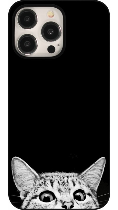 iPhone 15 Pro Max Case Hülle - Cat Looking Up Black