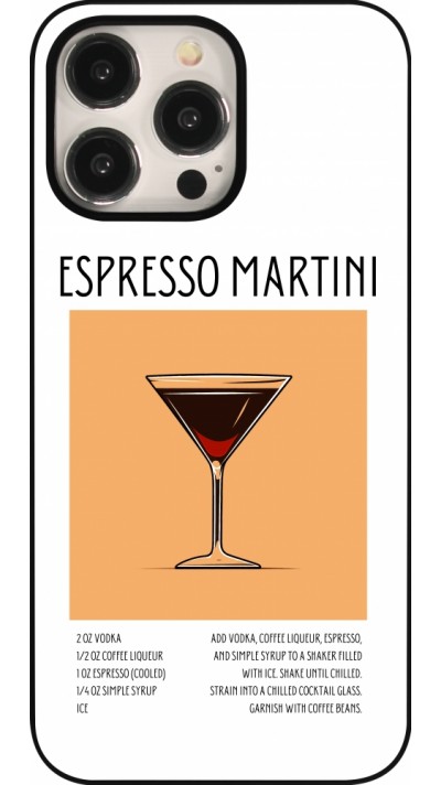 iPhone 15 Pro Max Case Hülle - Cocktail Rezept Espresso Martini