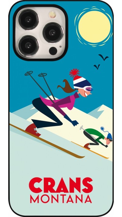 iPhone 15 Pro Max Case Hülle - Crans-Montana Ski Downhill