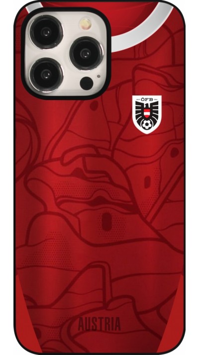 iPhone 15 Pro Max Case Hülle - Austria personalisierbares Fussballtrikot