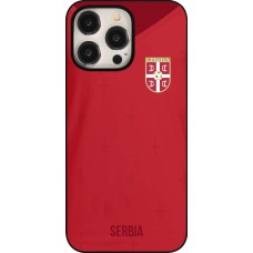 iPhone 15 Pro Max Case Hülle - Serbien 2022 personalisierbares Fussballtrikot