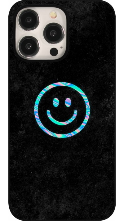 iPhone 15 Pro Max Case Hülle - Happy smiley irisirt