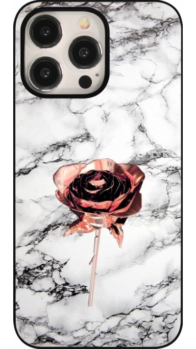 iPhone 15 Pro Max Case Hülle - Marble Rose Gold