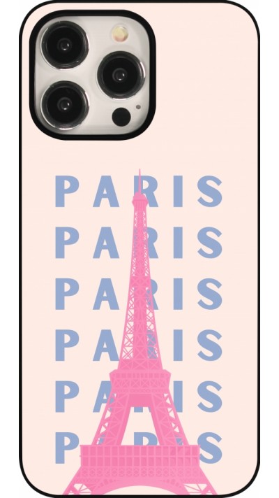 iPhone 15 Pro Max Case Hülle - Paris Pink Print