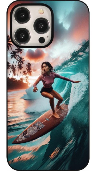 iPhone 15 Pro Max Case Hülle - Surferin aus Bali