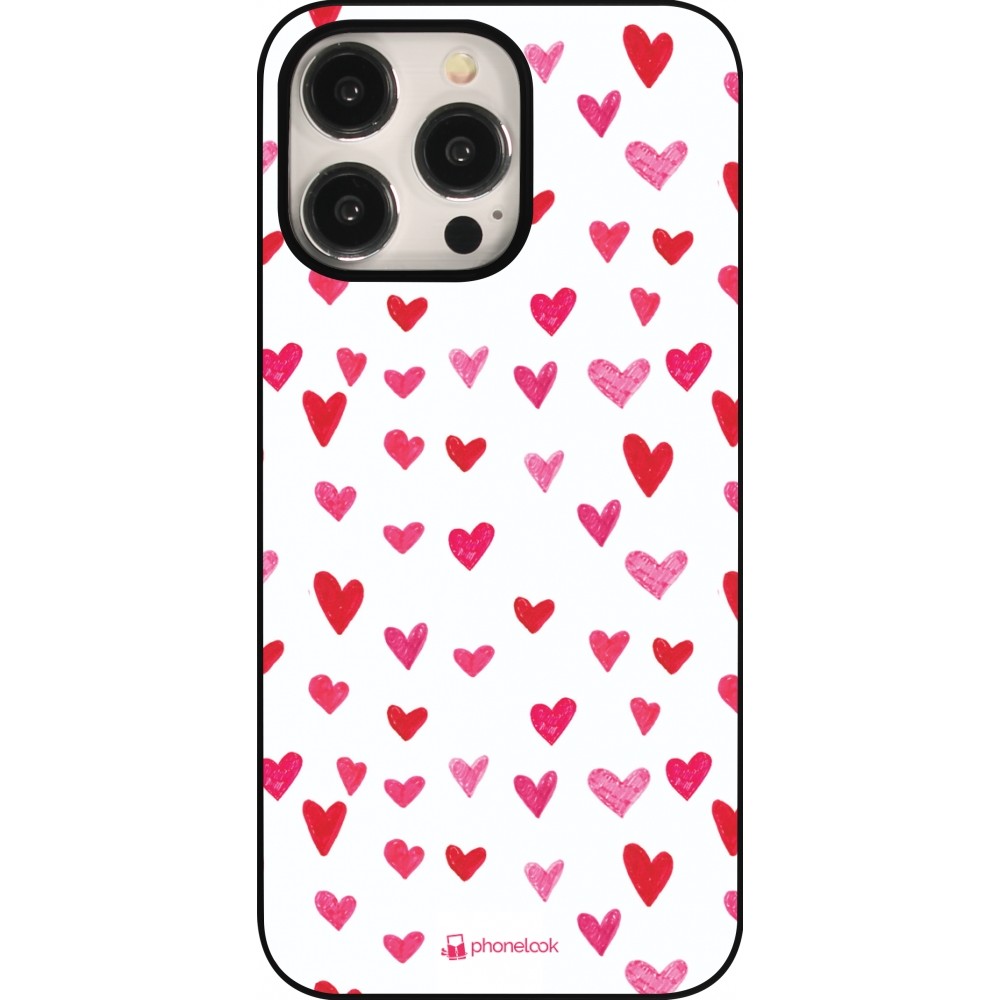 iPhone 15 Pro Max Case Hülle - Valentine 2022 Many pink hearts