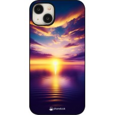 iPhone 15 Plus Case Hülle - Sonnenuntergang gelb violett