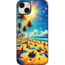 iPhone 15 Plus Case Hülle - Sommer Paradies Farbe