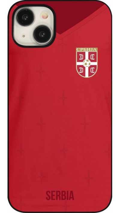 iPhone 15 Plus Case Hülle - Serbien 2022 personalisierbares Fussballtrikot