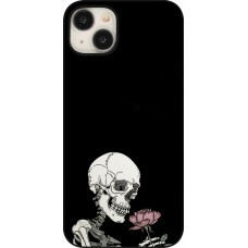 iPhone 15 Plus Case Hülle - Halloween 2023 rose and skeleton