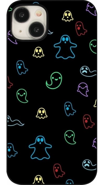 iPhone 15 Plus Case Hülle - Halloween 2024 colorful ghosts