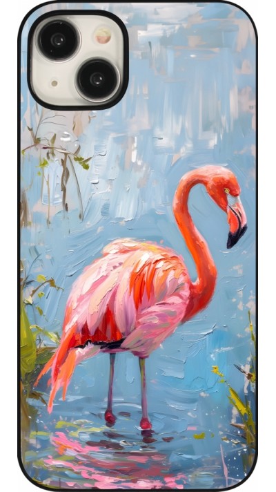 iPhone 15 Plus Case Hülle - Paint Flamingo