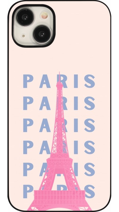 iPhone 15 Plus Case Hülle - Paris Pink Print