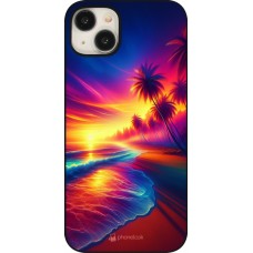 iPhone 15 Plus Case Hülle - Strand Sonnenuntergang auffällig