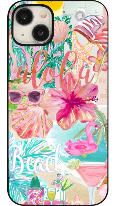 iPhone 15 Plus Case Hülle - Preppy Collage Aloha